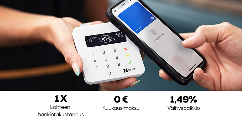 SumUp vastaanota korttimaksuja. Missä tahansa, milloin tahansa.