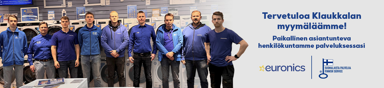 Euronics Klaukkala palvelee kodinkoneostoksissa osoitteessa  Klaukkalantie 55.