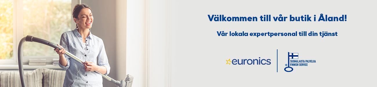 Euronics Ahvenanmaa palvelee kodinkoneostoksissa osoitteessa Sparvägen 1.
