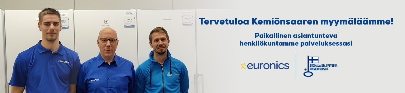 Euronics Kemiönsaari palvelee kodinkoneostoksissa osoitteessa Mestarintie 2.