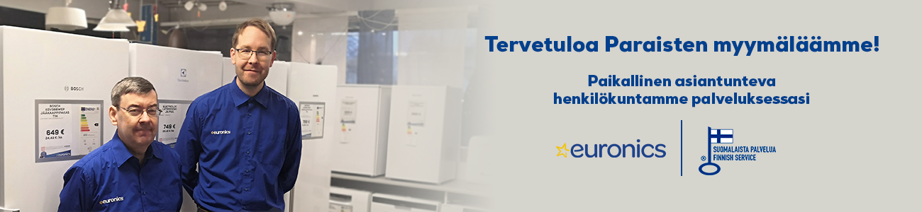Euronics Parainen palvelee kodinkoneostoksissa osoitteessa Runeberginranta 2.
