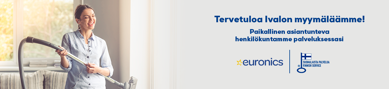 Euronics Ivalo palvelee kodinkoneostoksissa osoitteessa Petsamontie 5.