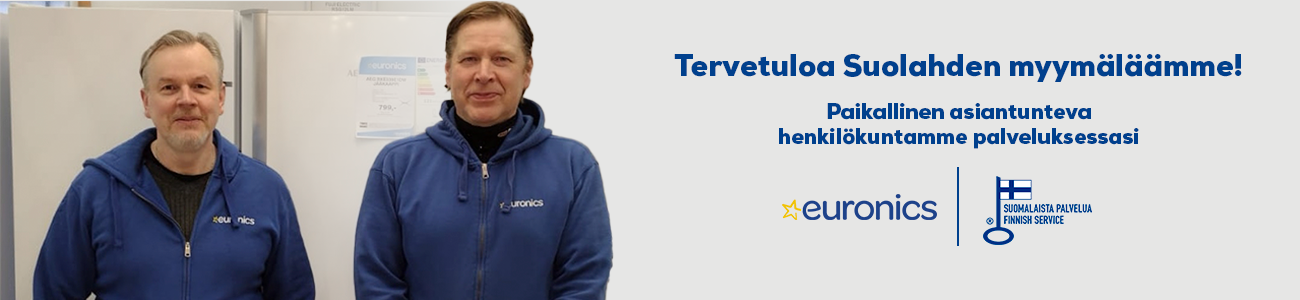 Euronics Suolahti palvelee kodinkoneostoksissa osoitteessa Keiteleentie 9.
