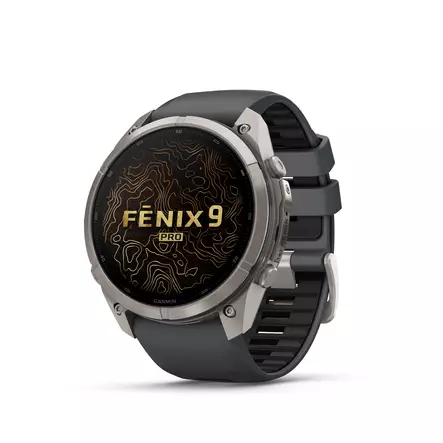 GARMIN FENIX 9 PRO - 51MM TITAANI JA GRAPHITE/BLACK -SILIKONIHIHNA - Älykellot ja aktiivisuusrannekkeet - 6430081574390 - 3