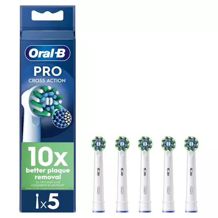 ORAL-B CROSSACTION VAIHTOHARJA CLEANMAXIMISER -TEKNIIKALLA 5KPL - Vaihtoharjat - 8006540892930 - 1