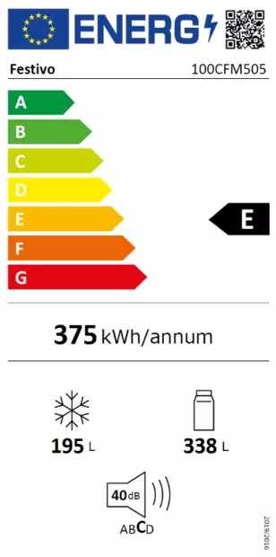FESTIVO 100CFM KYLMIÖPAKASTIN VALKOINEN - Kotikylmiöt ja side/side-kaapit - 6420611795050 - 2