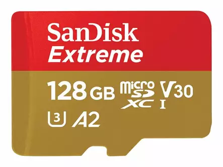 SANDISK EXTREME MICROSDXC 128 GB + SD-ADAPTERI - Muistikortit - 619659188450 - 2