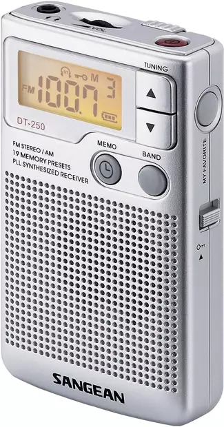 SANGEAN DT250 TASKURADIO HOPEA - Digitaalinen radio - 4711317990910 - 1
