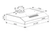 THERMEX CLOSE 50CM LIESITUULETIN VALKOINEN - Kaapiston alle asennettava liesituuletin - 5703347534690 - 3