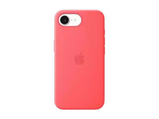 APPLE IPHONE 17E MAGSAFE SILICONE CASE - BRIGHT GUAVA - Covers, Bags & Cases - 195951038070 - 1
