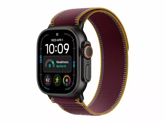 APPLE WATCH ULTRA 4 GPS + CELLULAR 49MM BLACK TITANIUM CASE WITH BURGUNDY TRAIL LOOP - M/L - Älykellot ja aktiivisuusrannekkeet - 195951218410 - 6