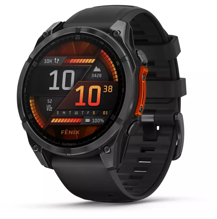 GARMIN FENIX 8 URHEILUKELLO 47MM TUMMANHARMAA - Älykellot ja aktiivisuusrannekkeet - 753759338060 - 2