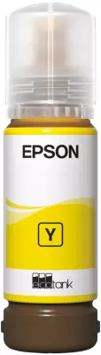 EPSON ECOTANK 107 KELTAINEN 70ML MUSTE - Musteet, paperit ja väripatruunat - 8715946712420 - 1