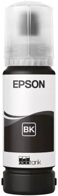 EPSON ECOTANK 107 MUSTA 70ML MUSTEPULLO - Musteet, paperit ja väripatruunat - 8715946712390 - 1