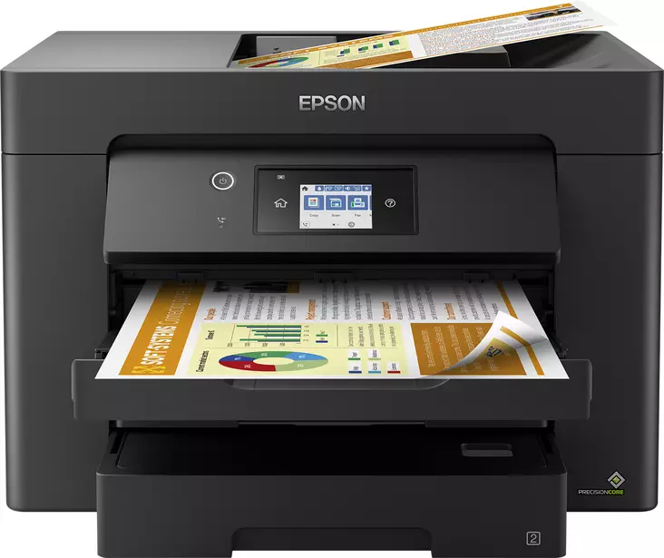 EPSON WORKFORCE WF-7830DTWF MONITOIMITULOSTIN - Mustesuihku - 8715946668420 - 7