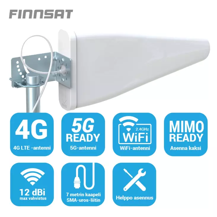FINNSAT FS5000 5G/4G/3G/GSM SUUNTA-ANTENNI - Muut tarvikkeet - 6410075260720 - 2