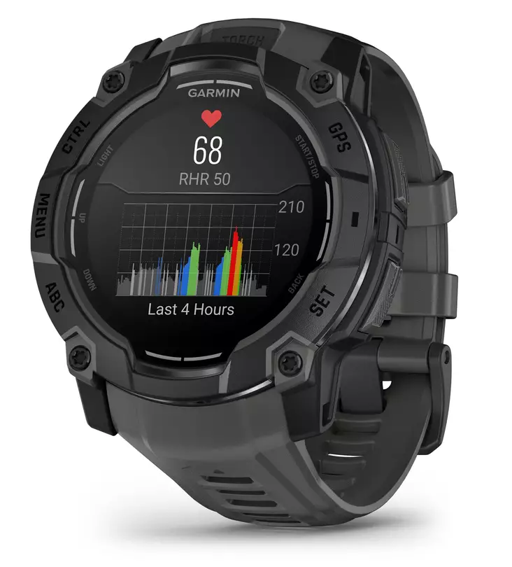 GARMIN INSTINCT 3 SMARTKLOCKA 50MM SVART - Smartklockor & Träningsklockor - 753759341640 - 2