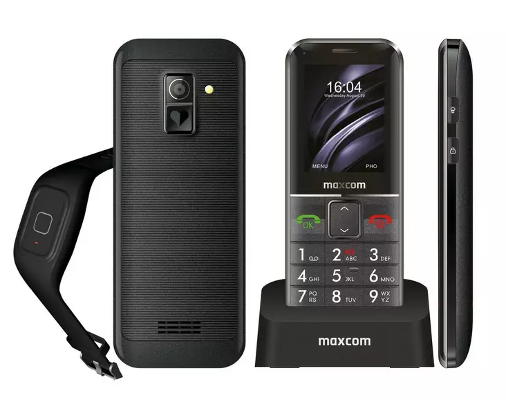 MAXCOM MM735BB MATKAPUHELIN + SOS-TURVARANNEKE - Matkapuhelimet - 5908235976020 - 1