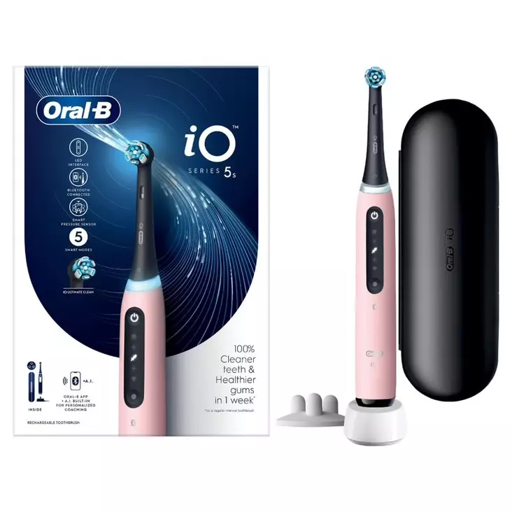 ORAL-B IO5S SÄHKÖHAMMASHARJA PINK - Sähköhammasharjat - 4210201414940 - 1
