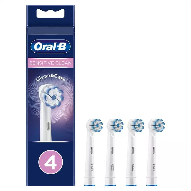 ORAL-B SENSITIVE CLEAN & CARE VAIHTOHARJA 4 KPL - Vaihtoharjat - 4210201325550 - 1