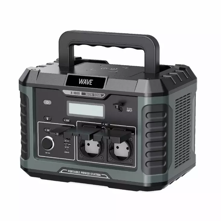 WAVE X1000 KANNETTAVA VIRTA-ASEMA - Kaapelit ja laturit - 6418312173390 - 1