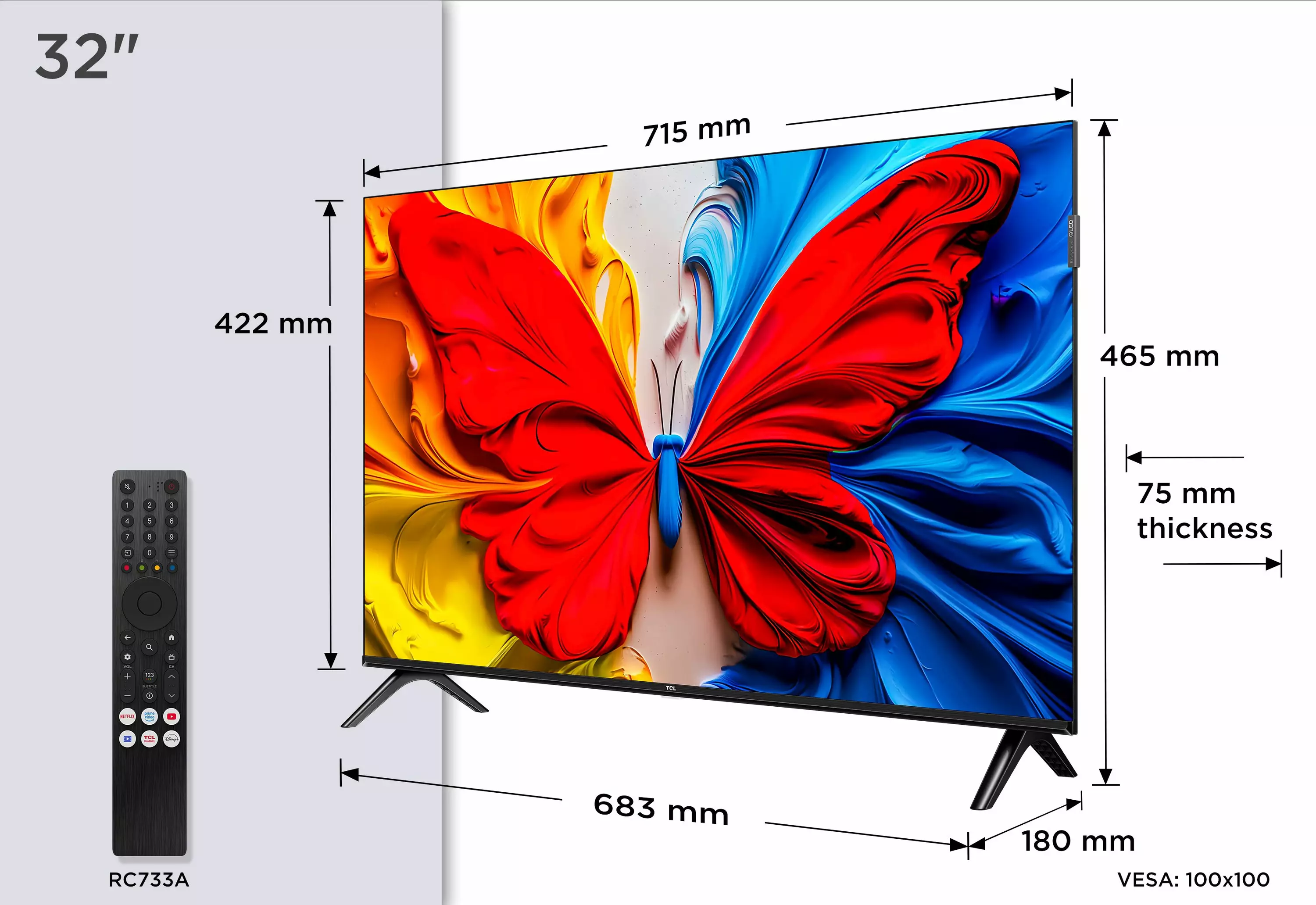 TCL FHD QLED 32インチ Google TV 新品未使用 TCL 液晶テレビ Google TV搭載 32型 32S5K 7304843│アイリスオーヤマ