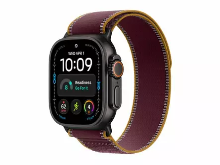 APPLE WATCH ULTRA 4 GPS + CELLULAR 49MM BLACK TITANIUM CASE WITH BURGUNDY TRAIL LOOP - S/M - Älykellot ja aktiivisuusrannekkeet - 195951218151 - 6