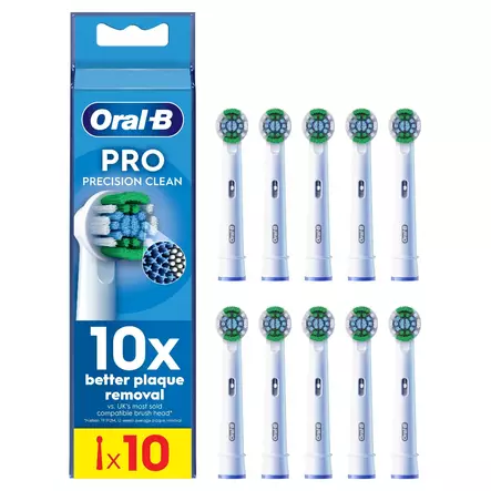ORAL-B PRECISION CLEAN VAIHTOHARJA CLEANMAXIMISER -TEKNIIKALLA 10KPL - Vaihtoharjat - 8006540894521 - 1