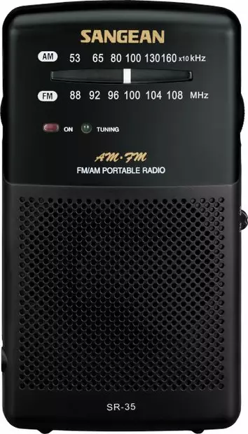 SANGEAN SR35 TASKURADIO MUSTA - Analoginen radio - 4711317991801 - 2