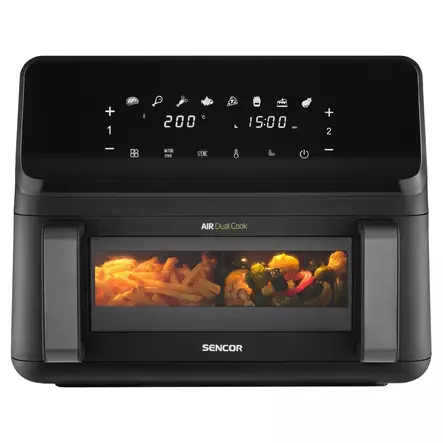 SENCOR SFR9650BK DUBBEL-AIRFRYER VIT - Airfryer & Fritöser - 8590669381401 - 1