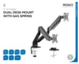 DELTACO OFFICE ARM-0351 TWO-PART DISPLAY ARM 17"-32" - Other Accessories - 7333048042781 - 12