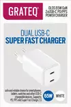 GRATEQ OLOS TEHOKAS 65W USB-C PIKALATURI - Kaapelit ja laturit - 6438327830651 - 1