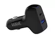WAVE 45W PIKALATAAVA AUTOLATURI 1 X USB TYPE-C + 1 X USB-A (45W+18W) MUSTA - Kaapelit ja laturit - 6418312164541 - 2