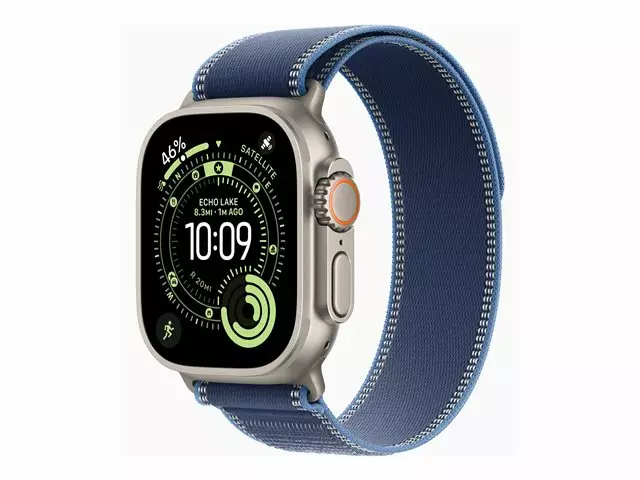 APPLE WATCH ULTRA 3 GPS + CELLULAR 49MM S/M ÄLYKELLO LUONNOLLINEN TITAANIKUORI & SININEN RANNEKE - Älykellot ja aktiivisuusrannekkeet - 195950482591 - 1