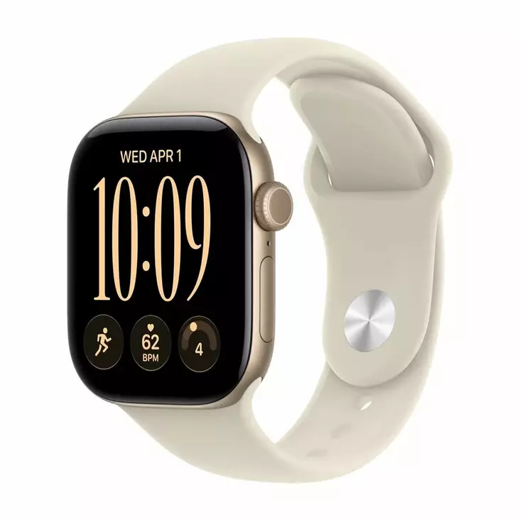 APPLE WATCH SERIE 12 GPS + CELLULAR 42MM LJUS GULD ALUMINIUMHUS MED SAND SPORTBAND - S/M - Smartklockor & Träningsklockor - 195951230801 - 6