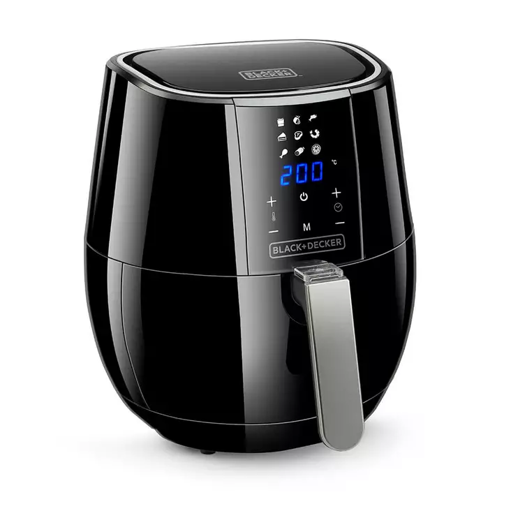 BLACK+DECKER BXAF3500E AIR FRYER CONTROL 3.5L MUSTA - Airfryer, friteeraus ja kypsennys - 8432406730021 - 1