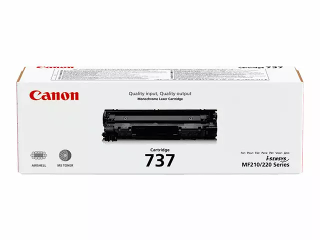 CANON CRG-737 LASERVÄRIKASETTI MUSTA - Musteet, paperit ja väripatruunat - 4549292014501 - 1