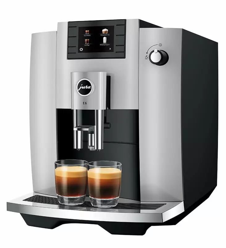 JURA E6 KAHVIAUTOMAATTI PLATIN EC - Erikoiskahvinkeittimet / kahviautomaatit - 7610917154401 - 1