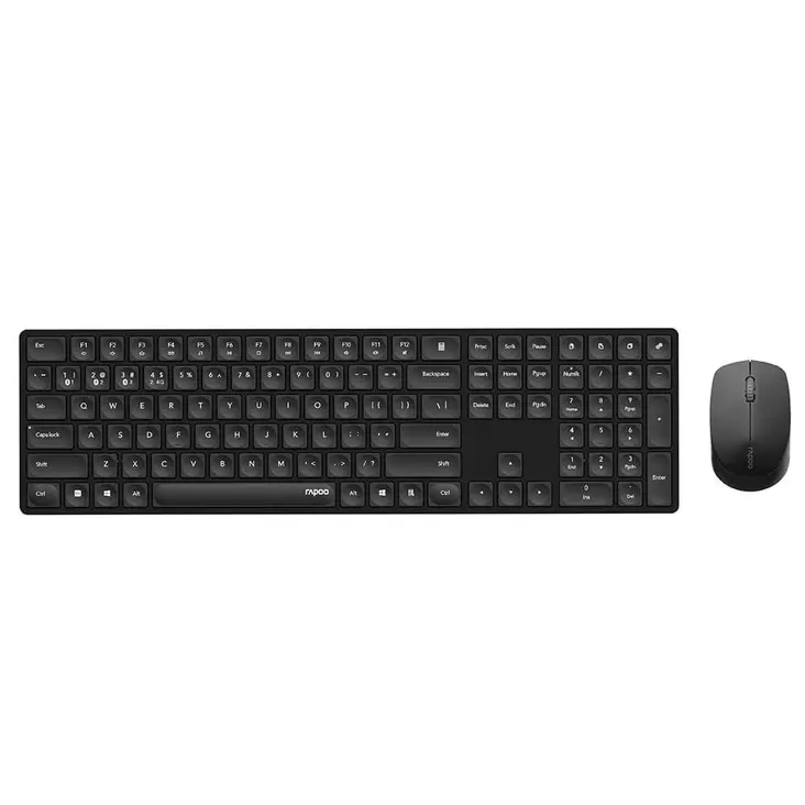 RAPOO 8020M MULTI-MODE LANGATON NÄPPÄIMISTÖ/HIIRI MUSTA - Näppäimistöt ja hiiret - 6940056123251 - 1