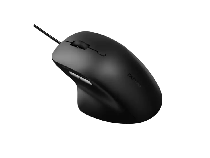 RAPOO MOUSE N500 SILENT LANGALLINEN HIIRI MUSTA - Näppäimistöt ja hiiret - 6940056122391 - 1
