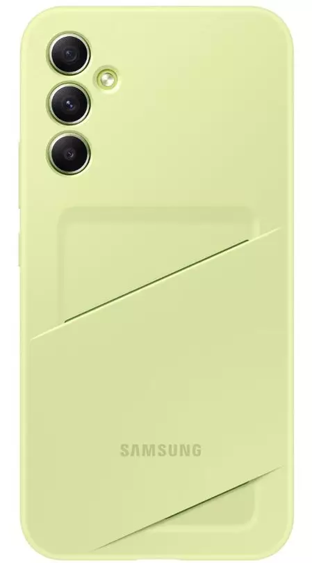SAMSUNG GALAXY A34 CARD SLOT SUOJAKUORI LIME - Suojakuoret, laukut ja kotelot - 8806094920451 - 2