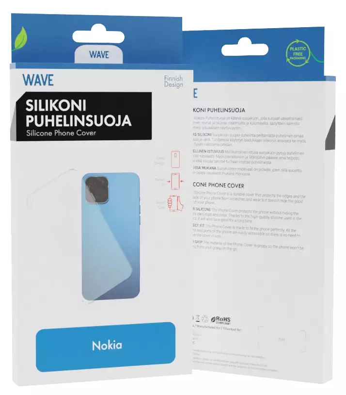 WAVE NOKIA G22 SILIKONISUOJA LÄPINÄKYVÄ - Suojakuoret, laukut ja kotelot - 6418312171211 - 1