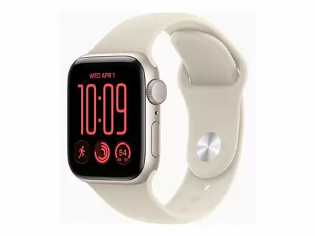 APPLE WATCH SE 3 GPS 40MM STARLIGHT ALUMINIUM CASE WITH SAND SPORT BAND - S/M - Älykellot ja aktiivisuusrannekkeet - 195951258522 - 4