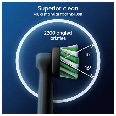 ORAL-B CROSSACTION VAIHTOHARJA CLEANMAXIMISER -TEKNIIKALLA 5KPL MUSTA - Vaihtoharjat - 8006540893432 - 2