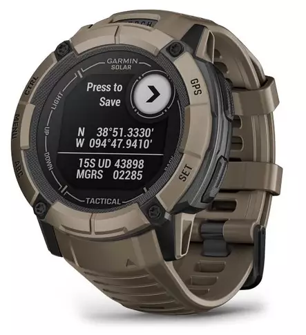 GARMIN INSTINCT 2X SOLAR TACTICAL EDITION COYOTE TAN - Älykellot ja aktiivisuusrannekkeet - 753759319342 - 3