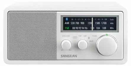 SANGEAN WR-11BT+ PÖYTÄRADIO LIMITED EDITION VALKOINEN - Analoginen radio - 4711317997582 - 2