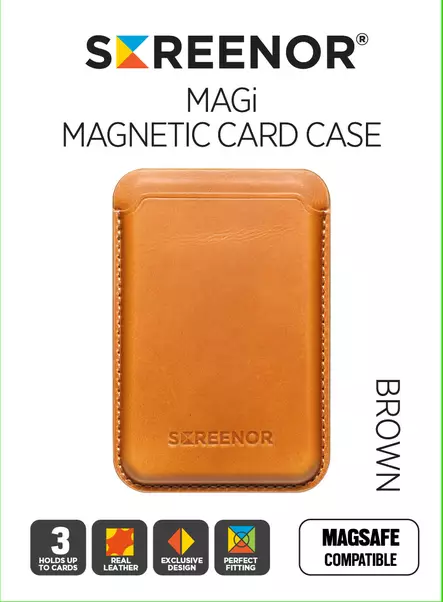 SCREENOR MAGI MAGNETIC CARD CASE RUSKEA - Suojakuoret, laukut ja kotelot - 6438327220032 - 2