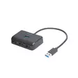 DELTACO USB-A HUBI, 4 PORTTIA - Kaapelit ja adapterit - 7333048060662 - 1