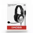 KOSS SB45 USB OVER-EAR KUULOKE MIKROFONILLA MUSTA/HOPEA - Langalliset kuulokkeet - 212991782012 - 4