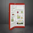 SMEG FAB28LRD5 RETROJÄÄKAAPPI PUNAINEN VASENKÄTINEN - Jääkaapit - 8017709299002 - 2